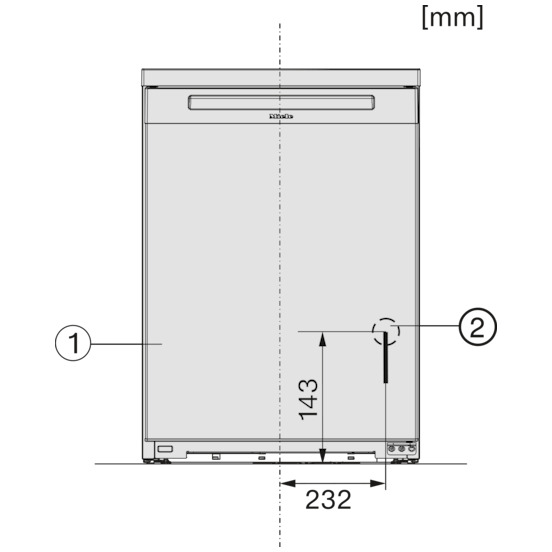 Miele K 4003 D ws Tafelmodel koelkast zonder vriesvak Wit, foto 3