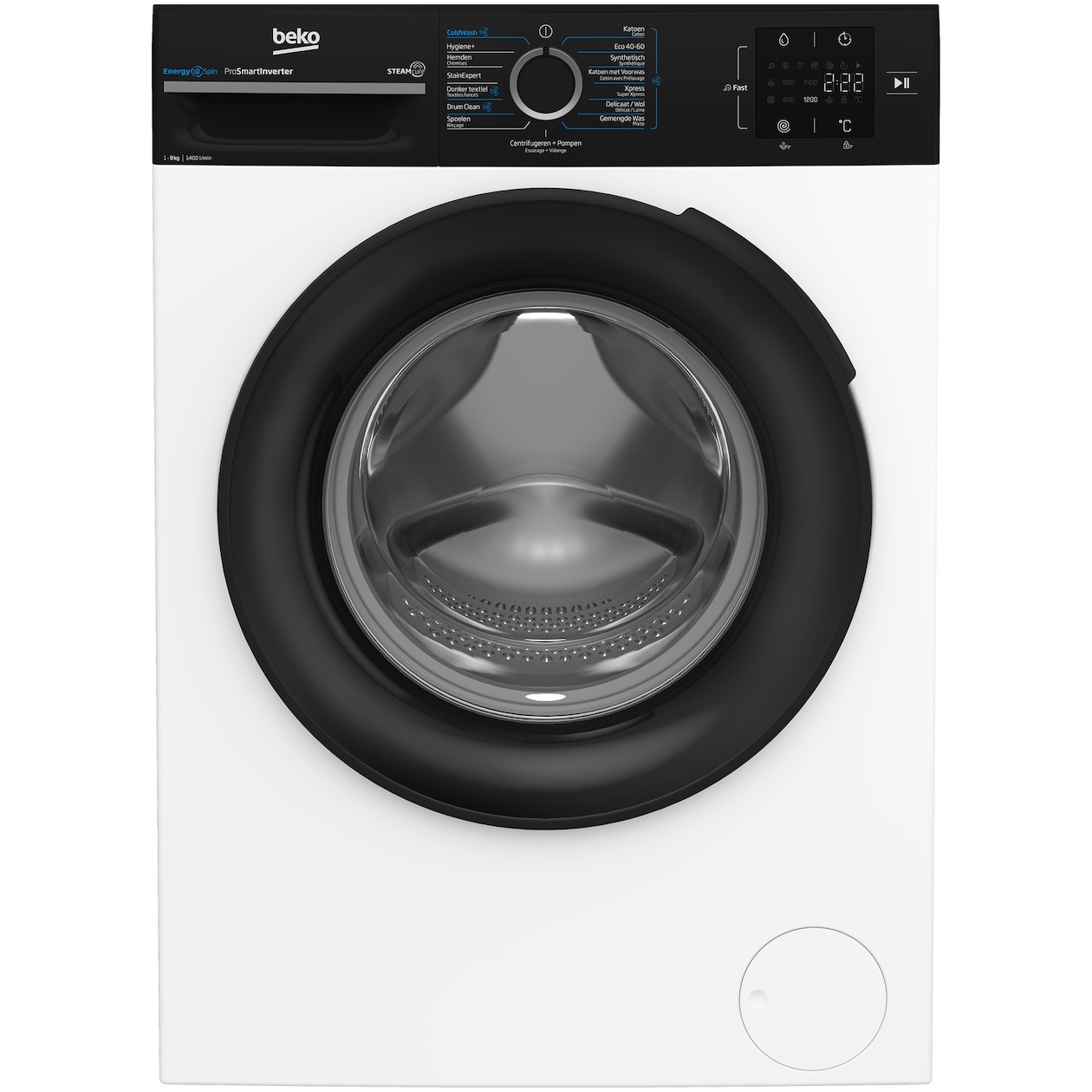 Beko BM3WFT3941B EnergySpin Wasmachine Wit afbeelding