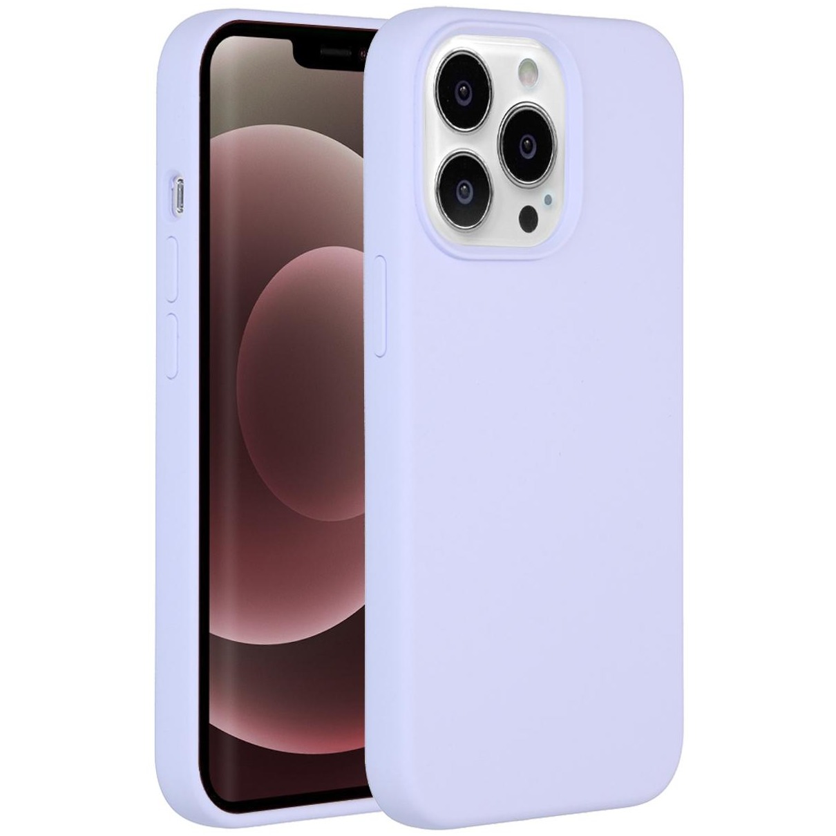 Accezz Liquid Silicone voor Apple iPhone 13 Pro Max Telefoonhoesje Paars afbeelding