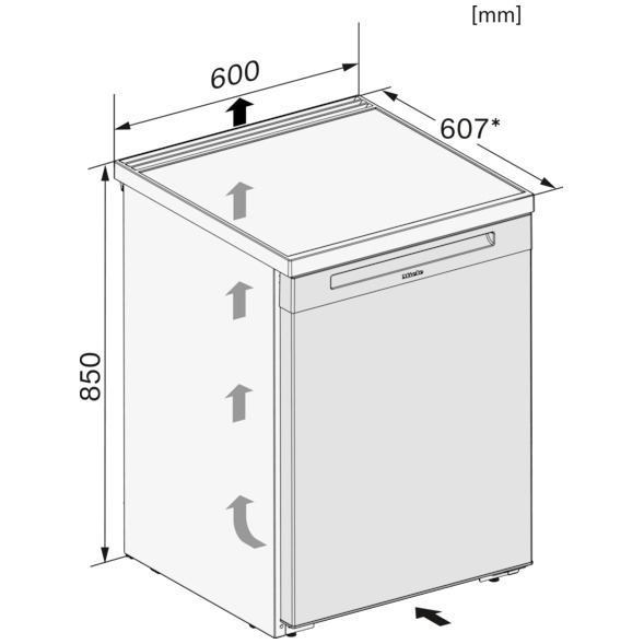 Miele K 4002 D ws Tafelmodel koelkast met vriesvak Wit, foto 2