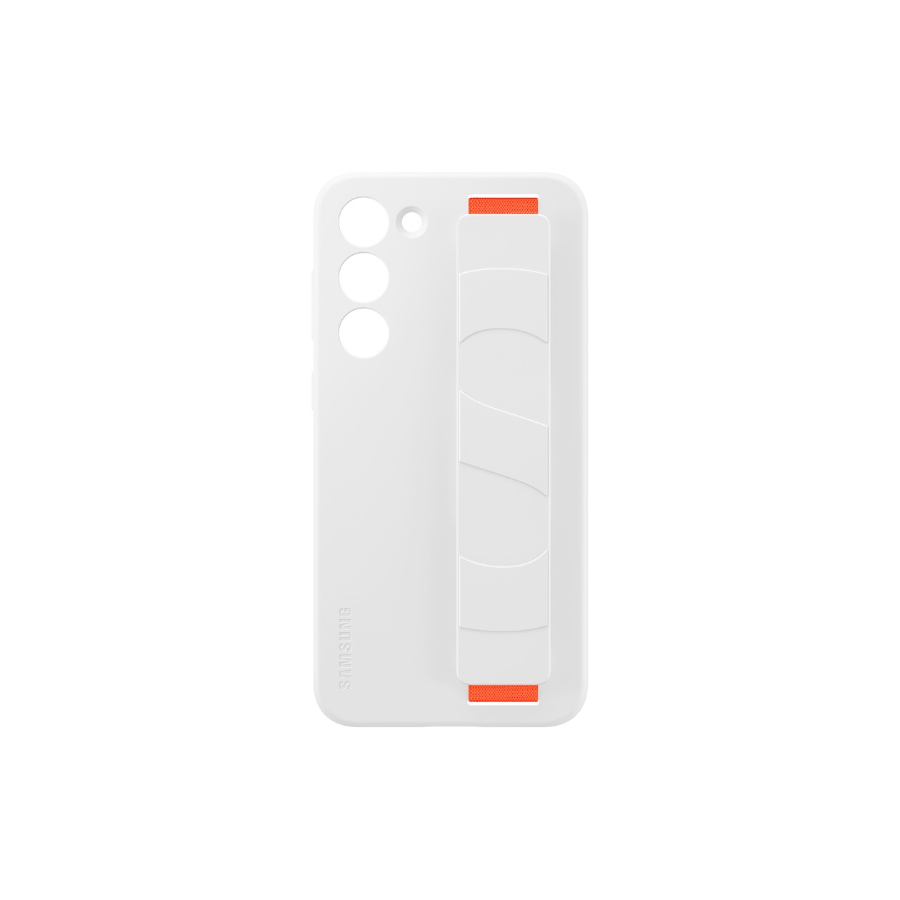 Samsung Samsung S23 Plus Silicone Grip Case Telefoonhoesje Wit afbeelding