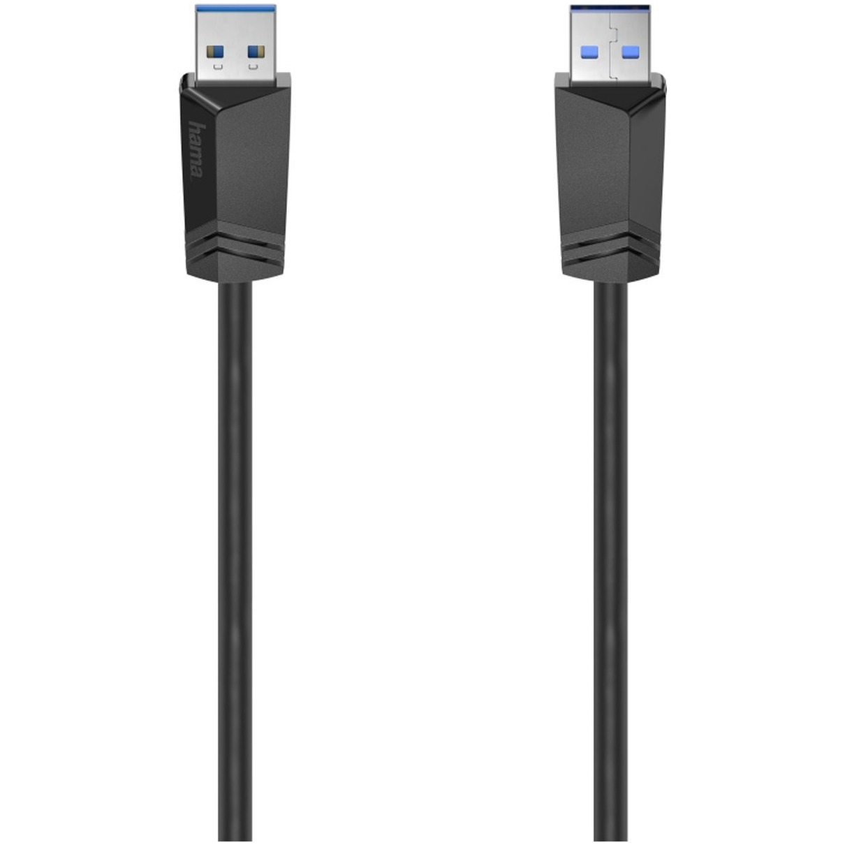 Hama USB 3.0 kabel type A-A 1.50m Kabel Zwart afbeelding