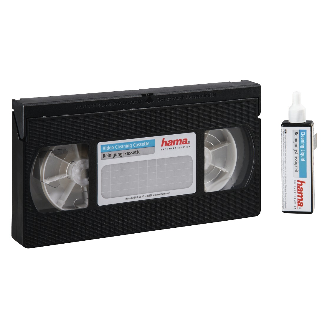 Hama Reinigingscassette VHS/S-VHS Audio accessoire Zwart afbeelding