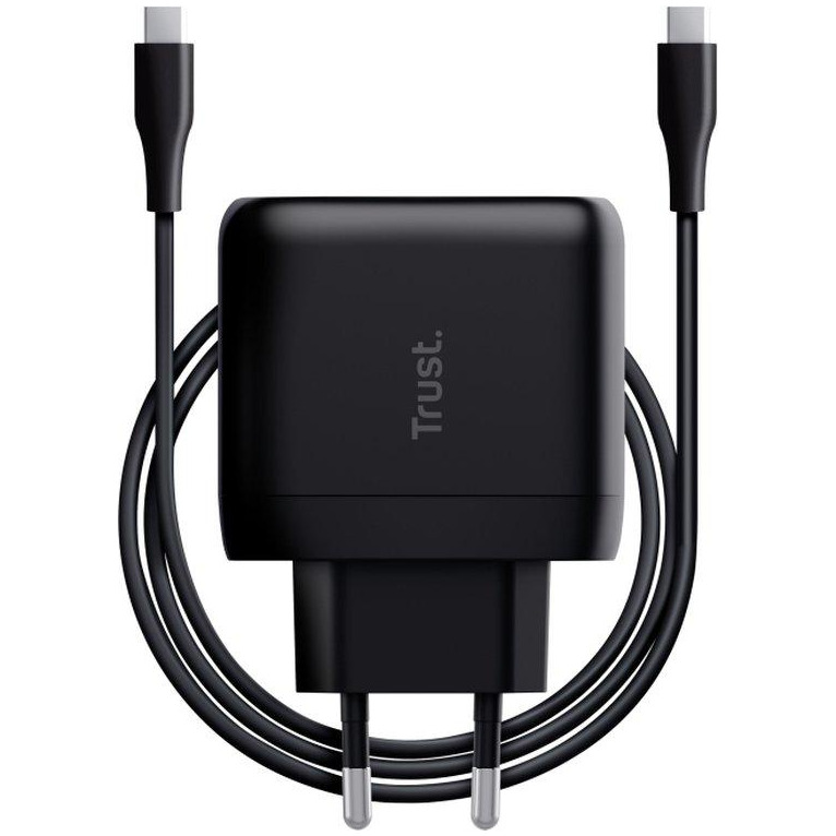 Trust Maxo 65W USB-C lader Voeding Zwart afbeelding