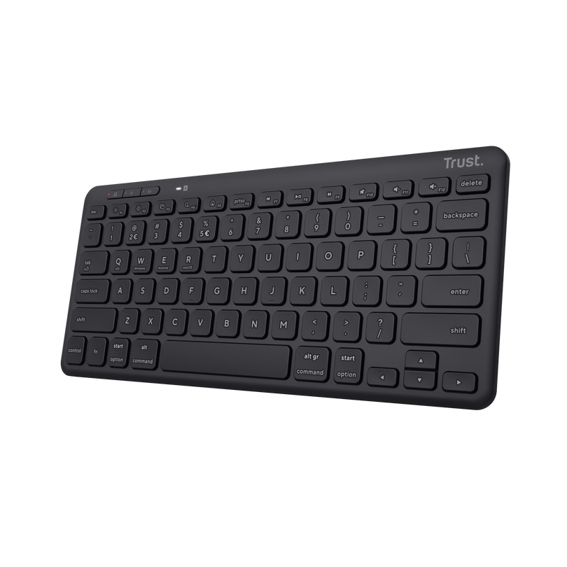 Trust Lyra Compact Draadloze Keyboard Toetsenbord Zwart afbeelding