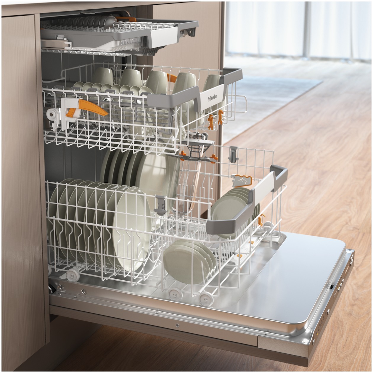 Miele G 7385 SCVi XXL FF Volledig geïntegreerde vaatwasser, foto 3
