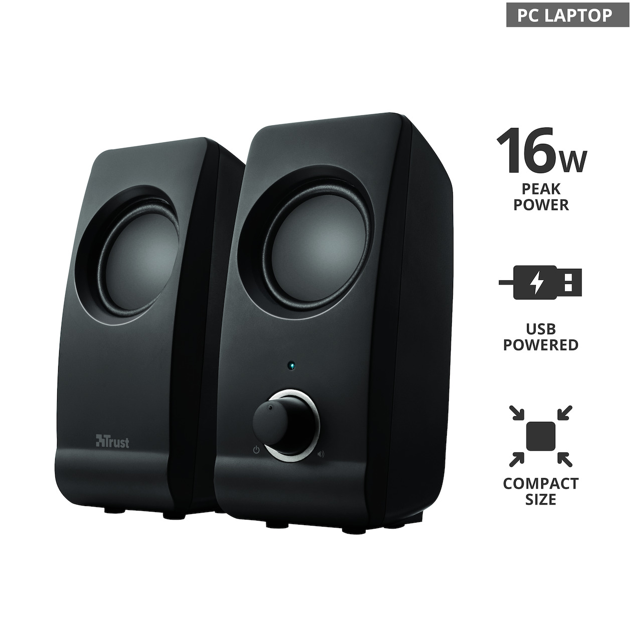 Trust Remo 2.0 Speaker Set PC speaker Zwart, foto 2
