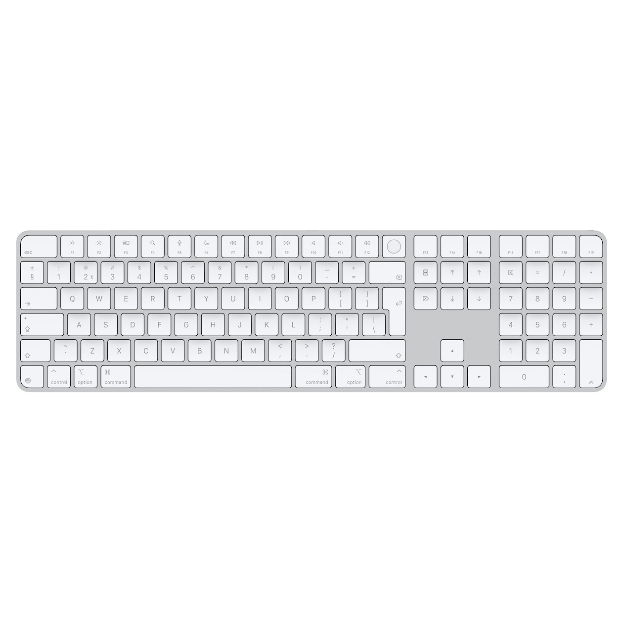 Apple Magic Keyboard met Touch ID en numeriek toetsenblok (2024) Toetsenbord Wit afbeelding