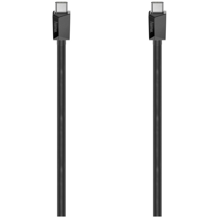 Hama USB-C-kabel Full-Featured, E-Marker, USB 3.2 Gen1, 5 Gbit/s, 0,75 m Kabel Zwart afbeelding