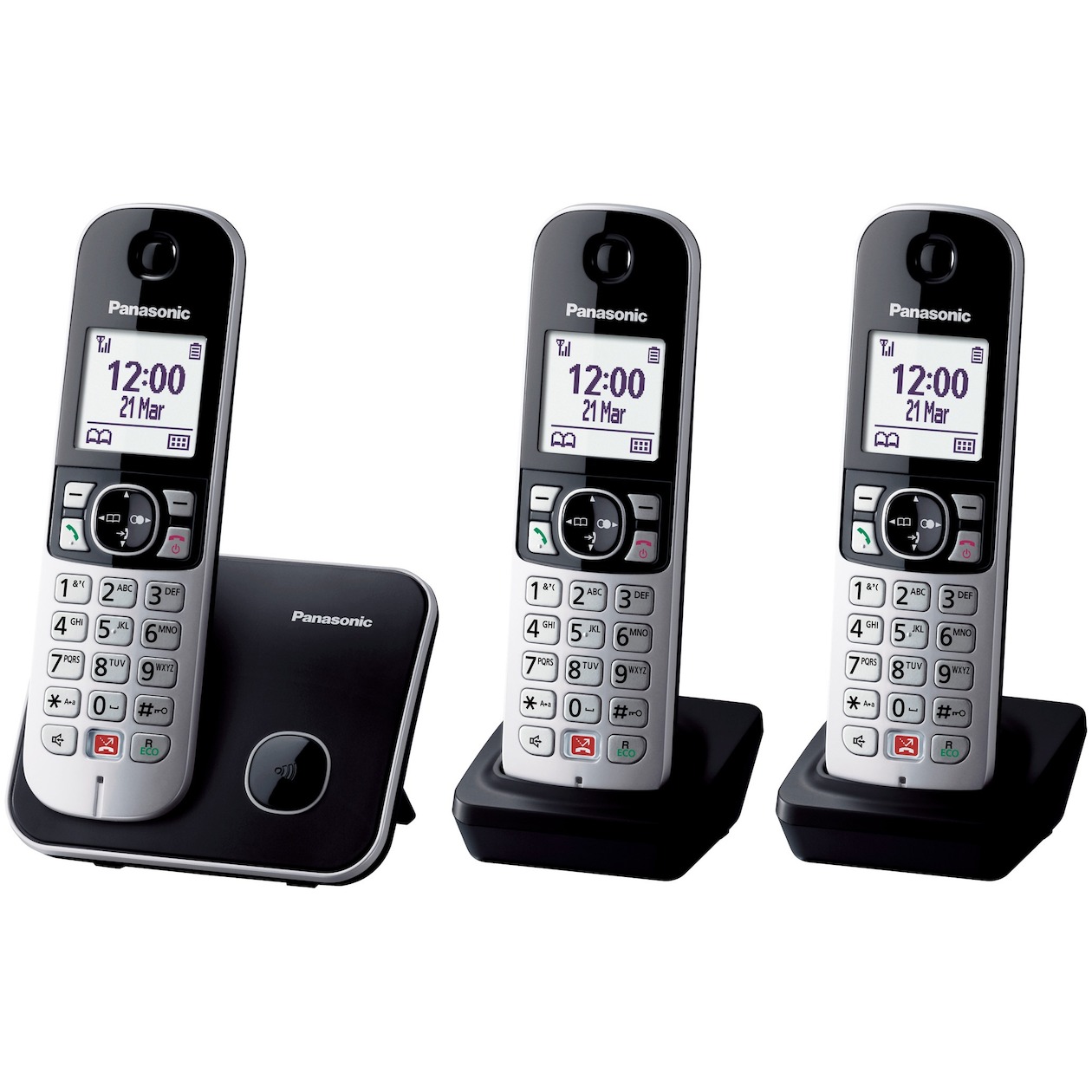 Panasonic KX-TG6853NLB Huistelefoon Zwart afbeelding