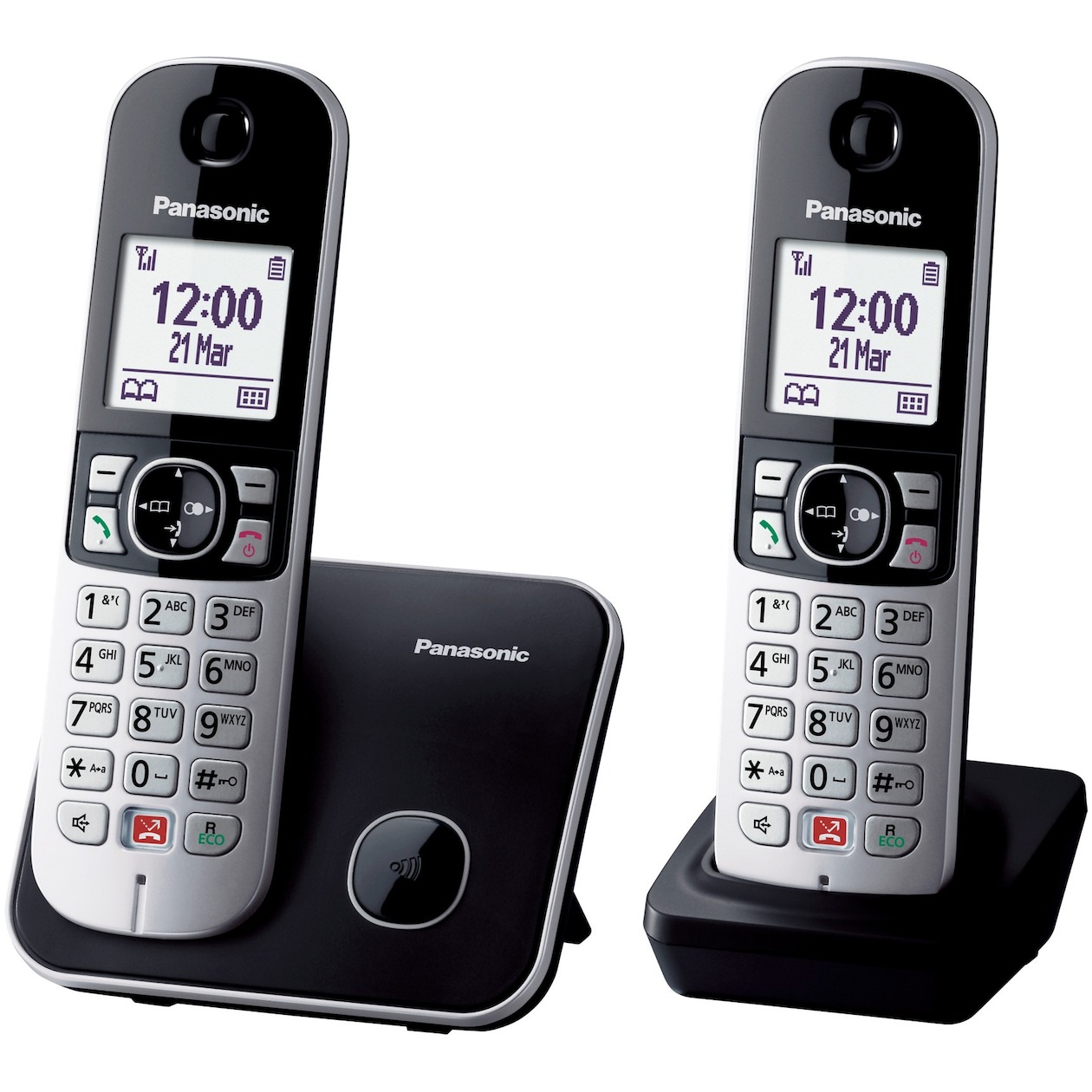 Panasonic KX-TG6852NLB Huistelefoon Zwart afbeelding