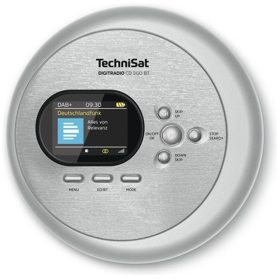TechniSat Digitradio CD 2GO BT Discman Zilver afbeelding