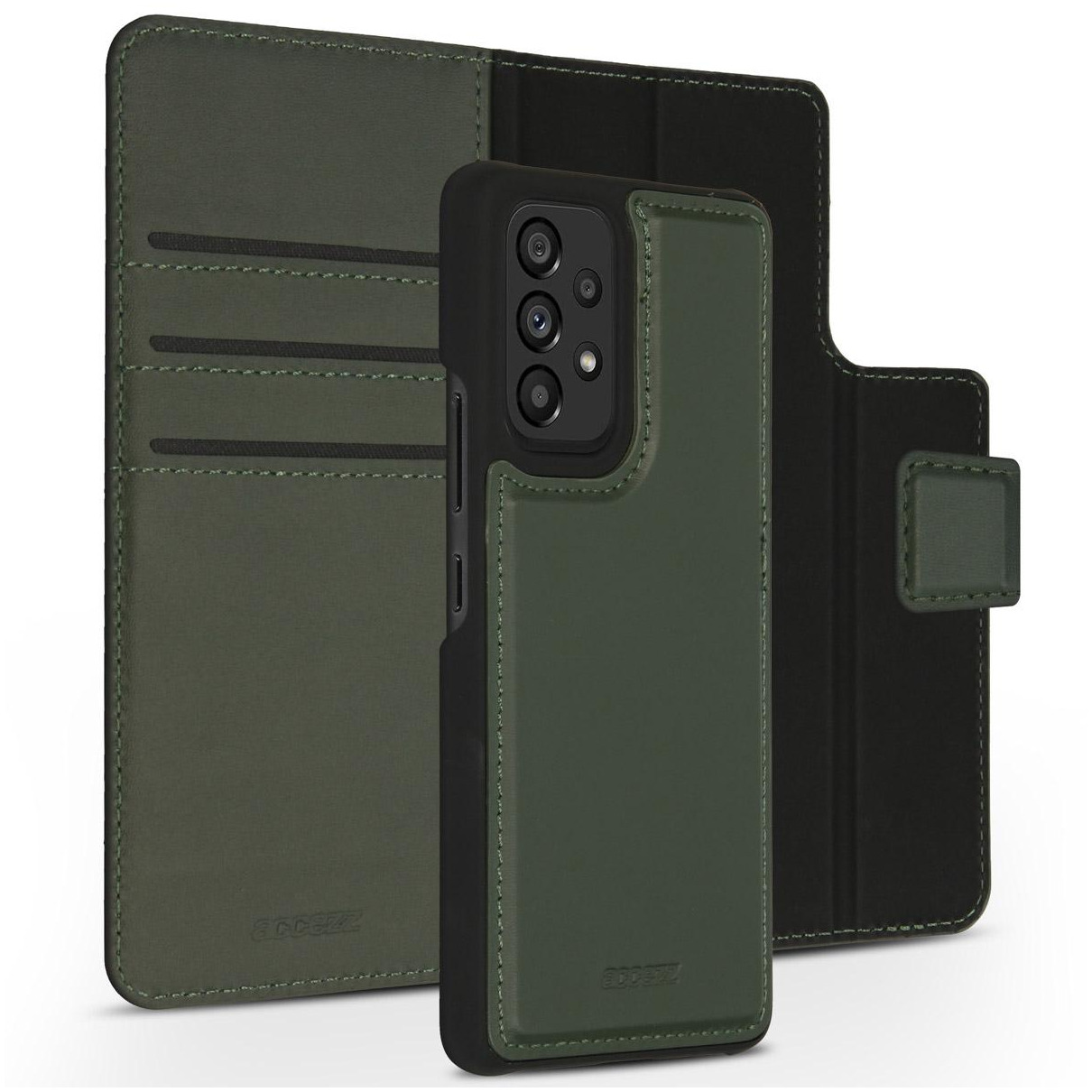 Accezz Premium Leather 2 in 1 Wallet Book Case voor Samsung Galaxy A53 Telefoonhoesje Groen afbeelding