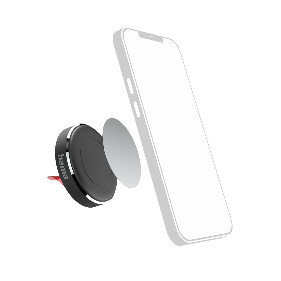 Hama Magneethouder voor dashboard Telefonie accessoire Zwart afbeelding
