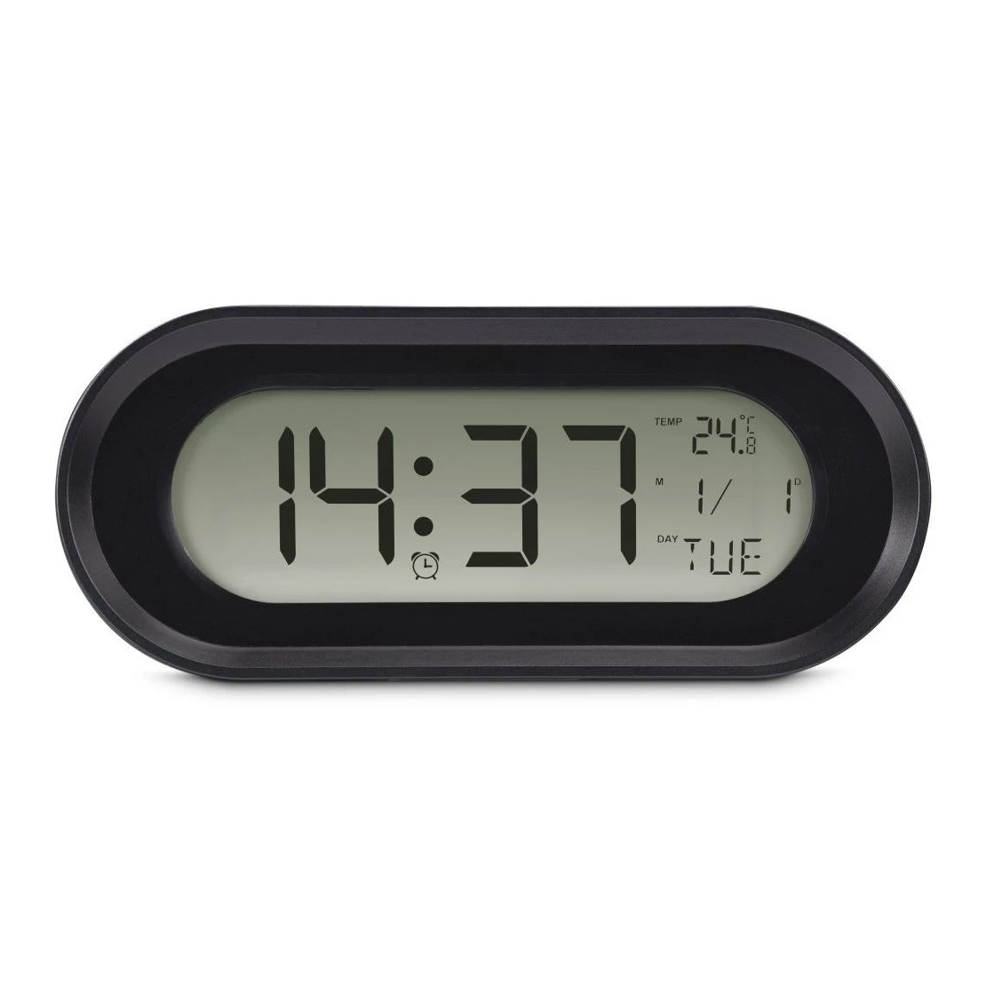 Hama Digitale wekker Samos lcd Wekker radio Zwart afbeelding