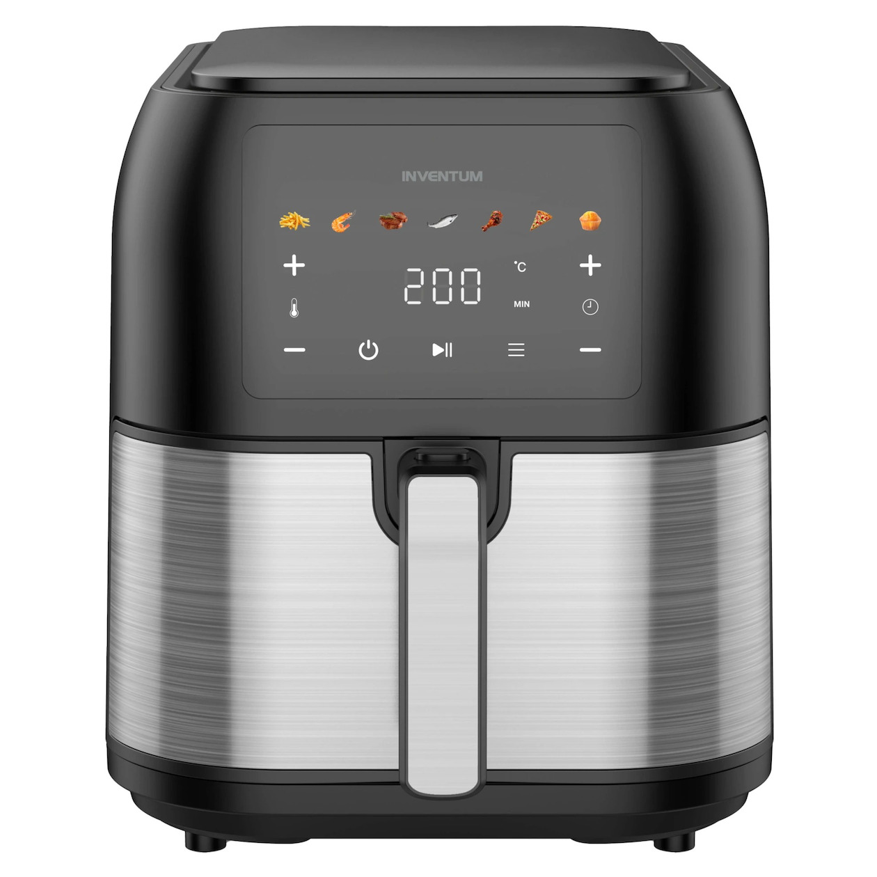 Inventum GF801HLDB Airfryer Zwart afbeelding