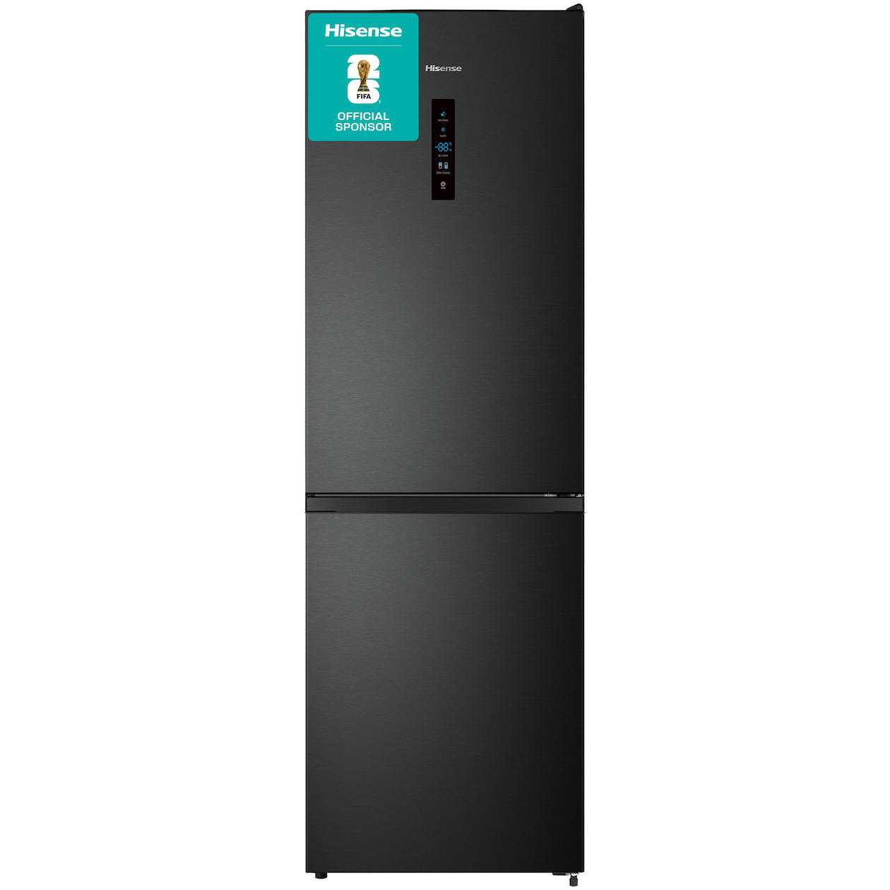 Hisense RB390N4BFC Koel-vriescombinatie Zwart