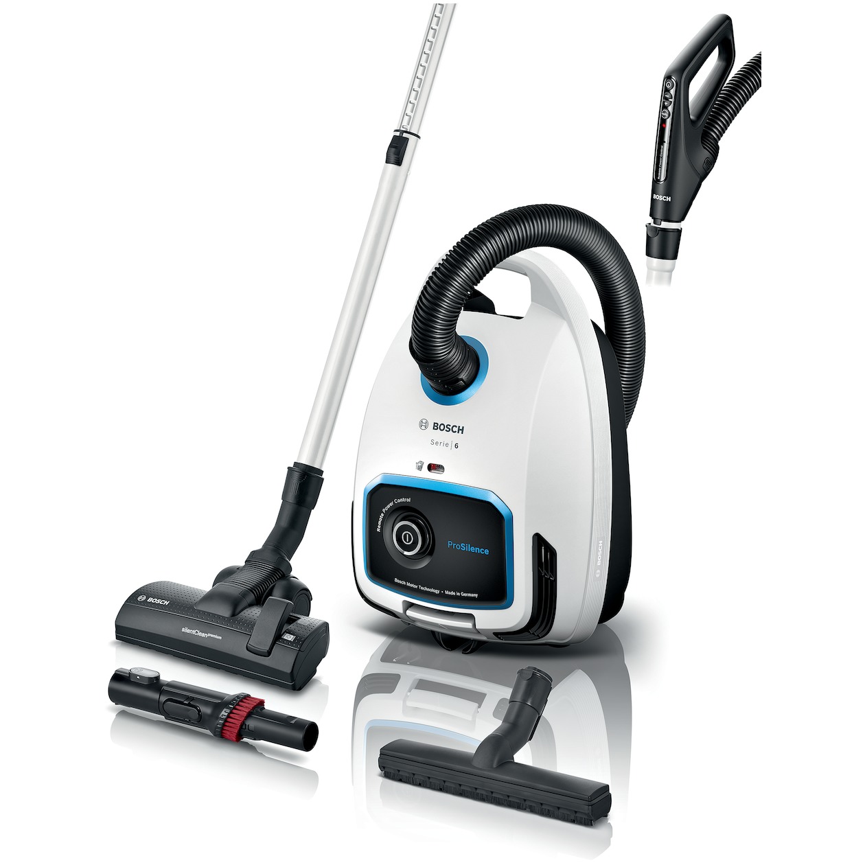 Bosch BGB6SIL1 ProSilence Stofzuiger met zak Wit afbeelding