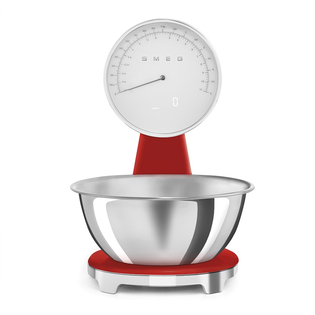 Smeg KSF01RDWW Keuken weegschaal Rood afbeelding