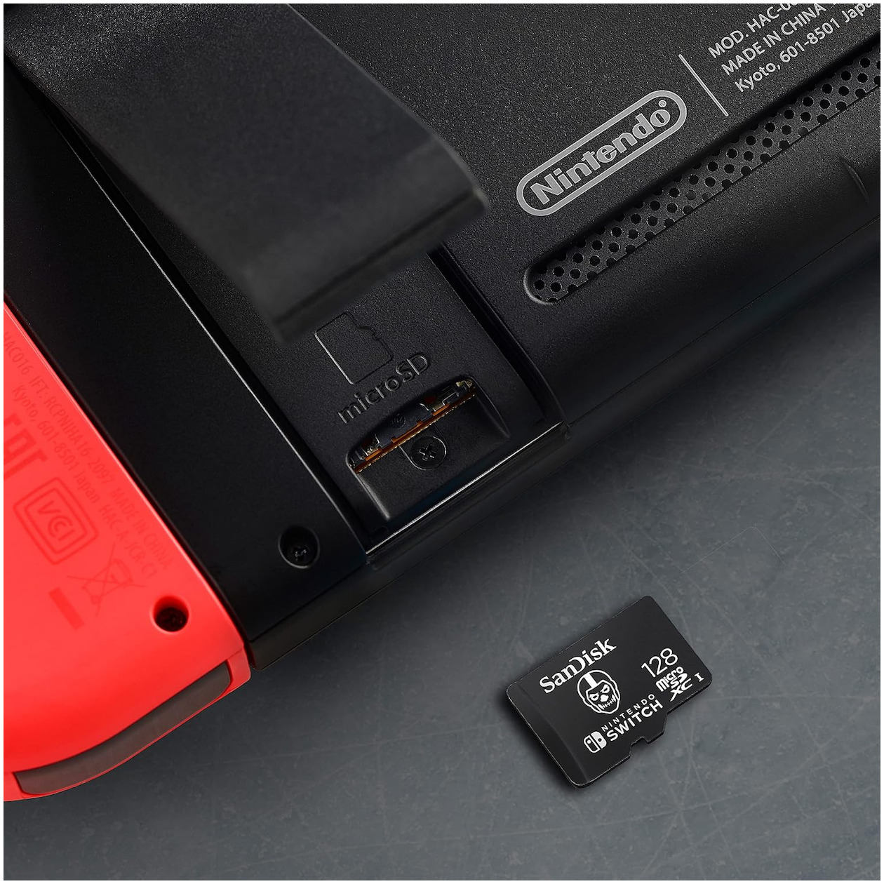 Sandisk MicroSDXC Extreme Gaming 128GB Nintendo licensed Fortnite Skull Trooper Micro SD-kaart, foto 3