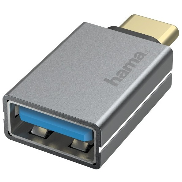 Hama USB-OTG-adapter, USB-C-stekker - USB-aansluiting, USB 3.2 Gen1, 5 Gbit/s, a Kabel afbeelding