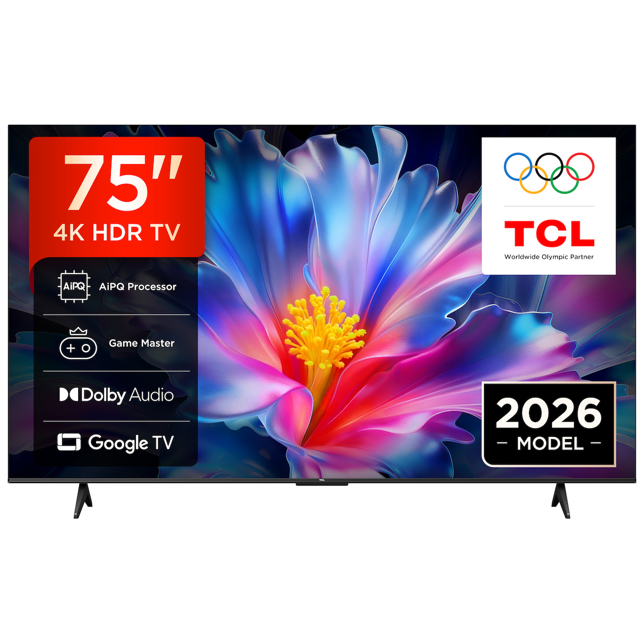 TCL 75P6L (2026) - 75 inch - LED TV zwart, foto 3