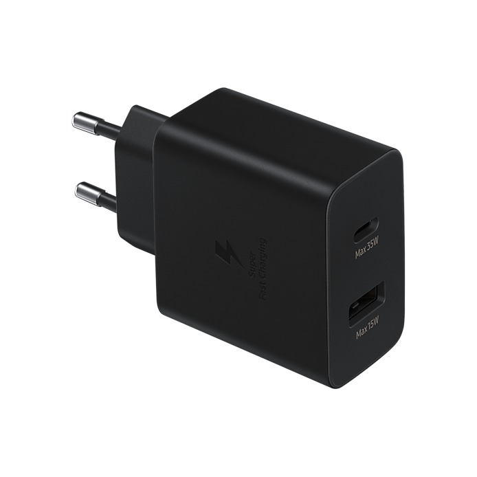 Samsung 35W Power Adapter Duo Oplader Zwart afbeelding