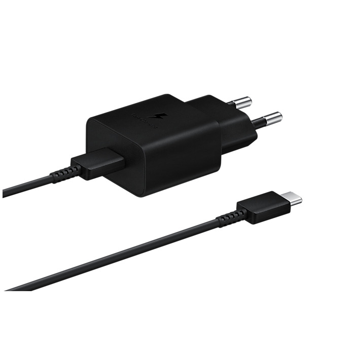Samsung 15W Power Adapter incl. USB-C naar USB-C kabel (1m) Oplader Zwart, foto 2