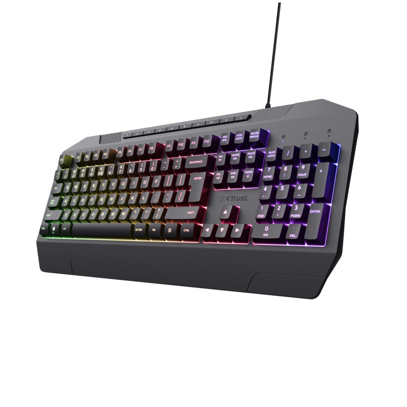 Trust GXT 836 Evocx Verlicht gaming-toetsenbord Toetsenbord Zwart afbeelding