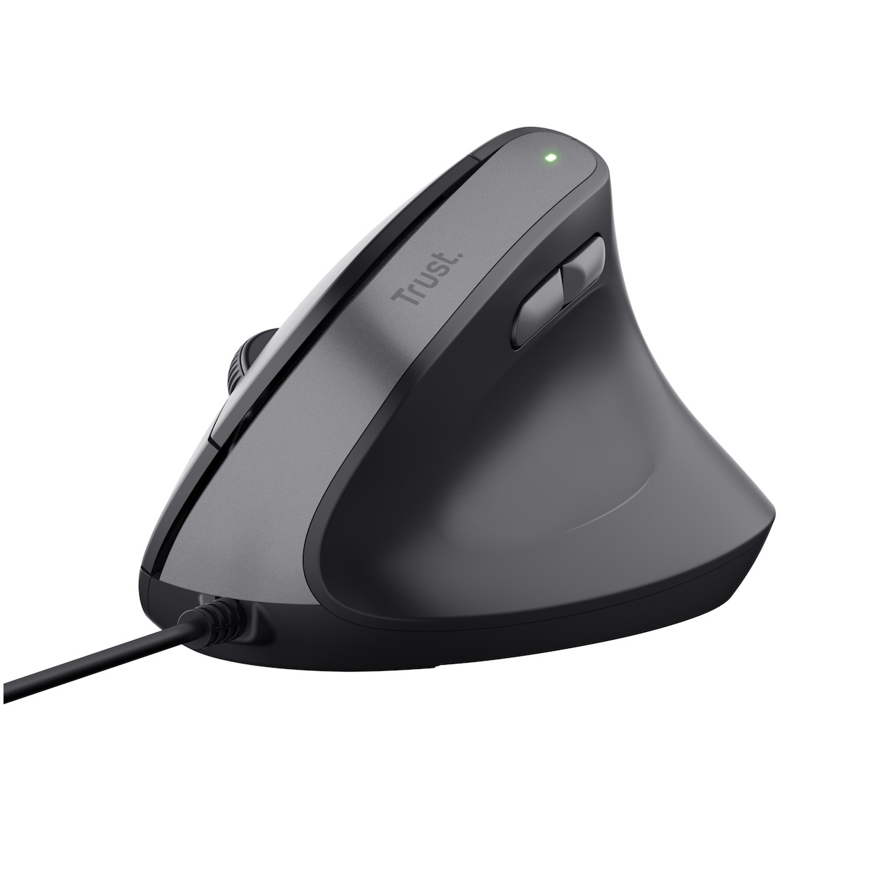 Trust BAYO II ERGONOMIC MOUSE Muis Zwart afbeelding