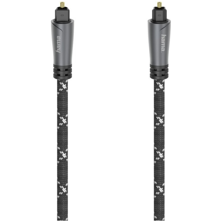 Hama Optische audiokabel, ODT-stekker (Toslink), metaal, 1,5 m Luidspreker kabel afbeelding