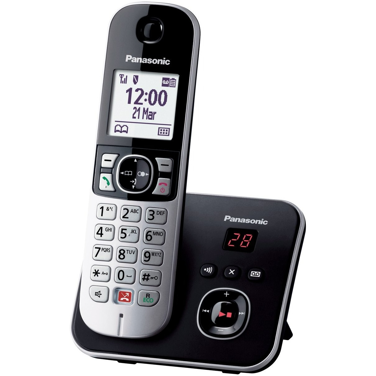 Panasonic KX-TG6862NLB Huistelefoon Zwart afbeelding