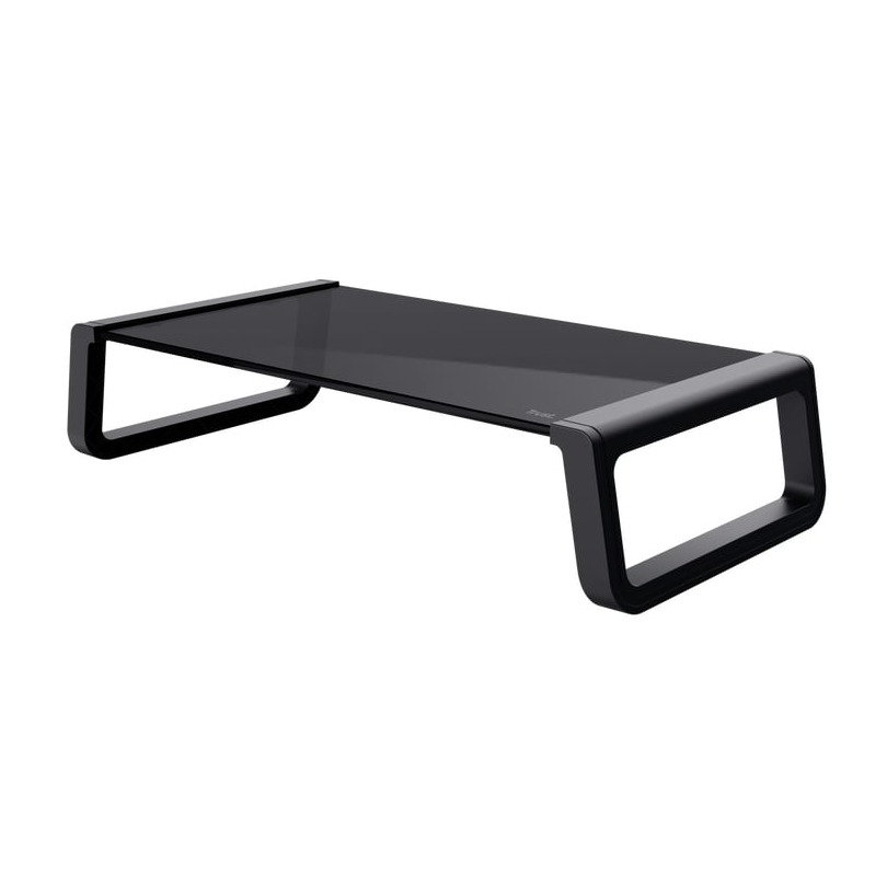 Trust Monta Monitorstandaard van gehard glas Desktop accessoire Zwart afbeelding