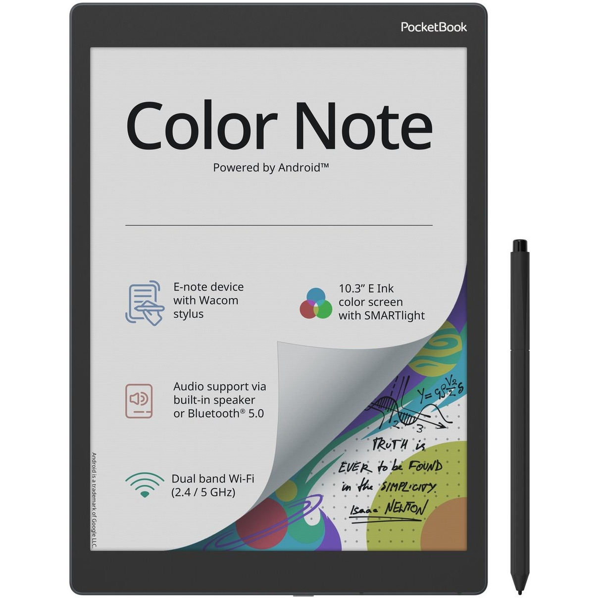 PocketBook Color Note - Stormy Sea E-reader Zwart afbeelding
