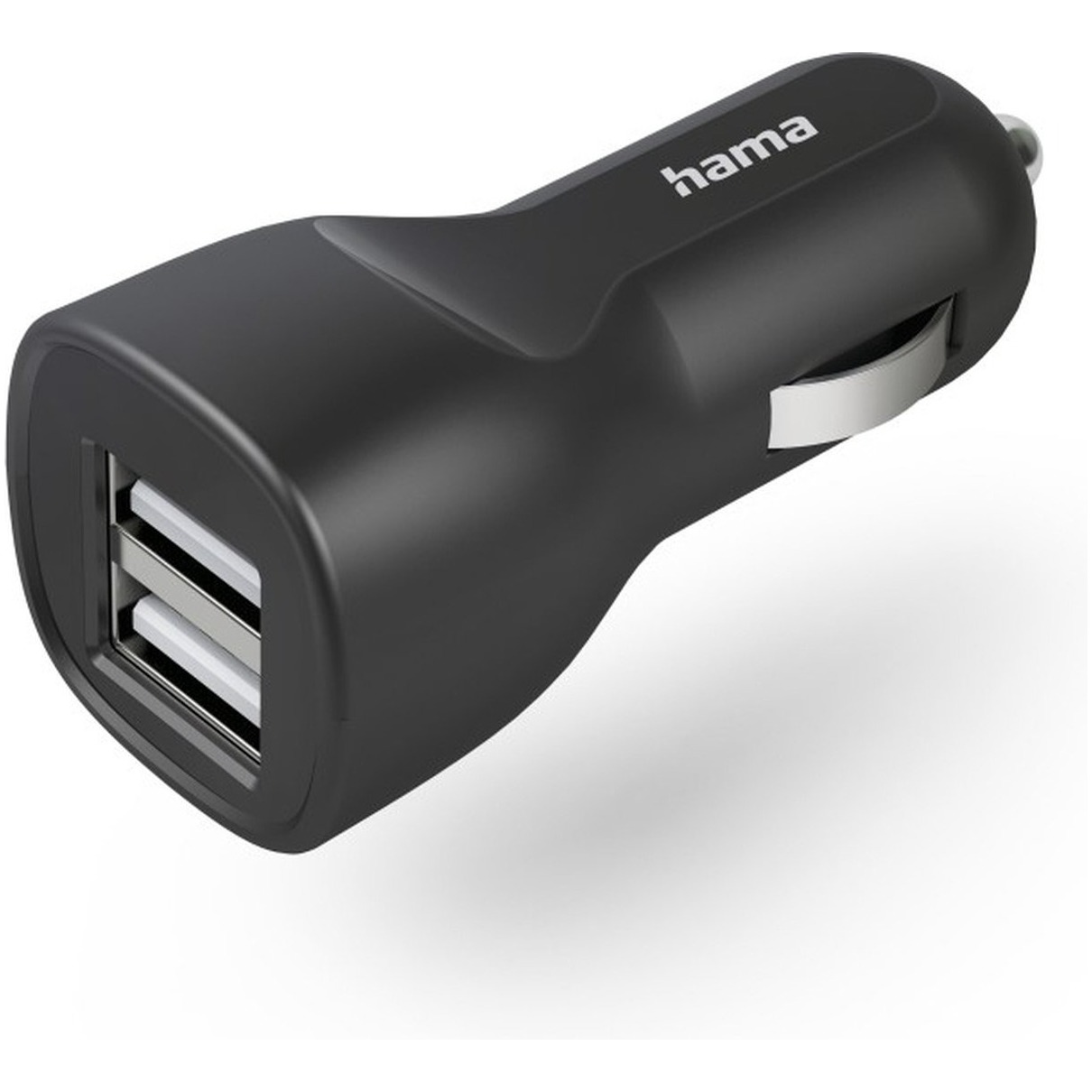 Hama Car Charger met 2x USB-A Socket 12 W Oplader Zwart afbeelding