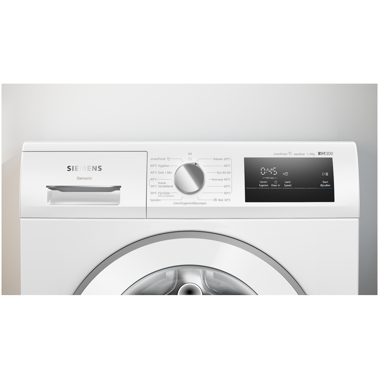 Siemens WM14N09XNL extraKlasse Wasmachine Wit afbeelding