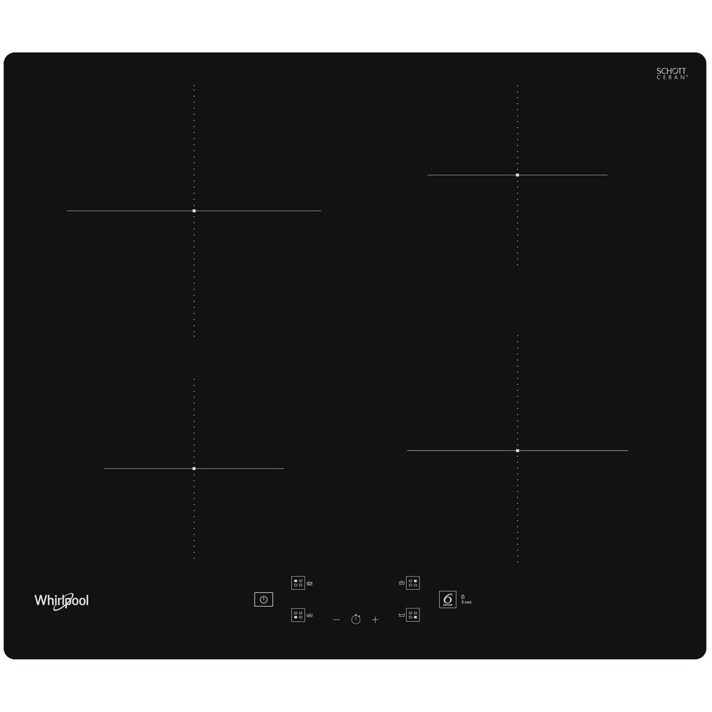 Whirlpool WS Q2160 NE Inductie kookplaat Zwart