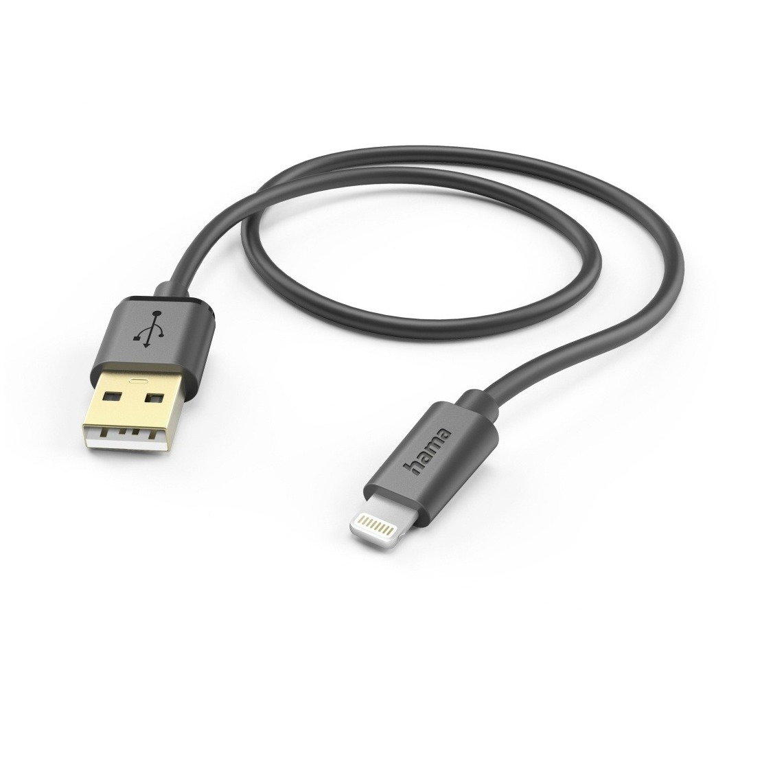 Hama Charging Cable USB-A Lightning 1.5 m Oplader Zwart afbeelding