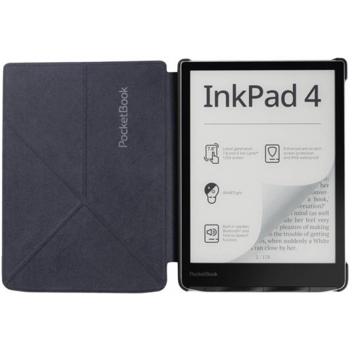 PocketBook Cover Origami - Black for InkPad 4 / InkPad Color 2 / InkPad Color 3 E-reader hoesje, foto 2