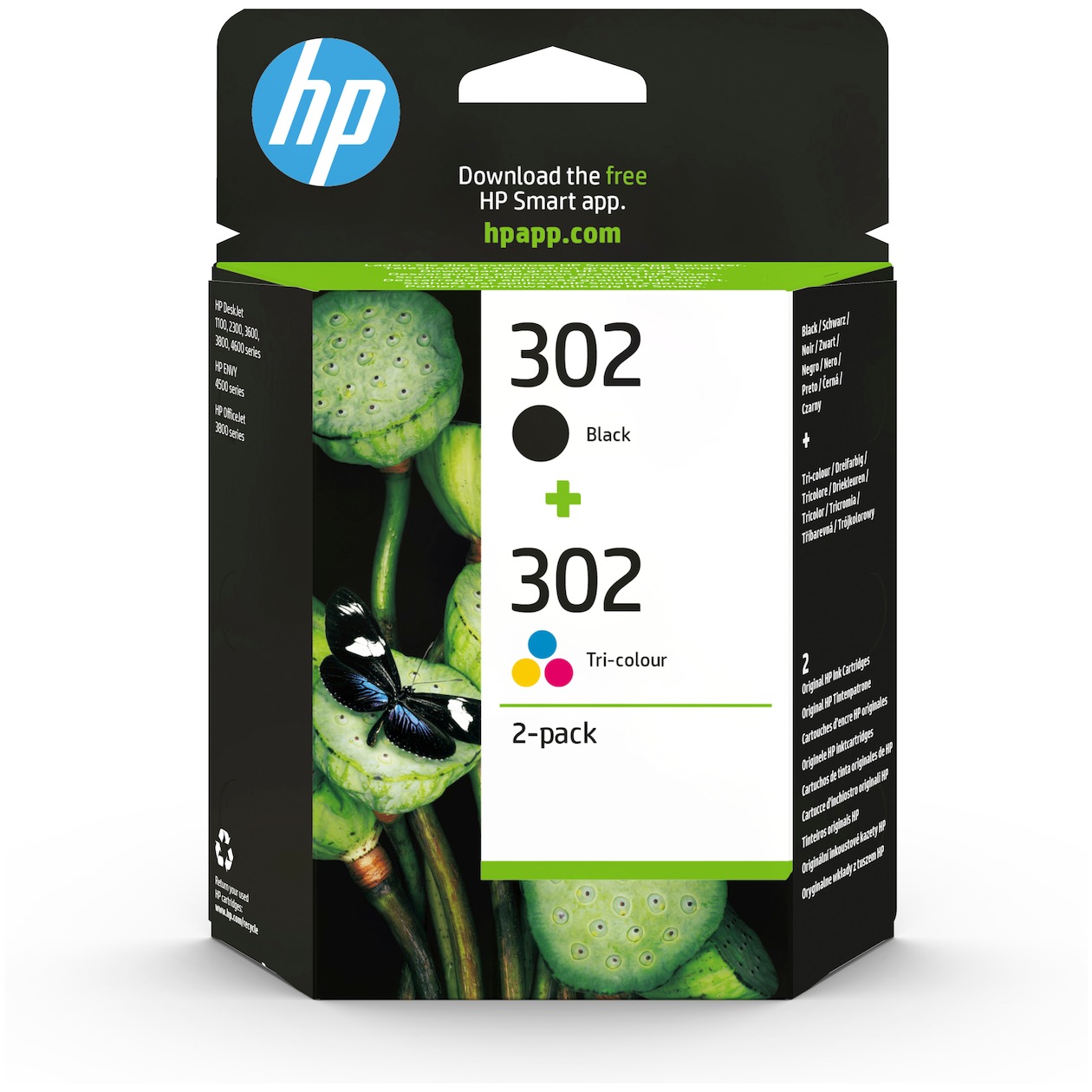 HP 302 Cartridges Combo Pack Inkt afbeelding