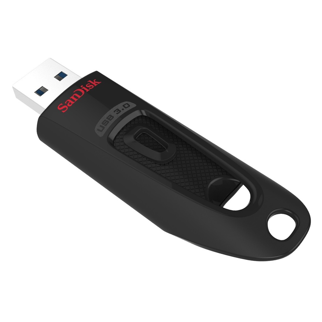 SanDisk USB Ultra 128GB 100MB/s - USB 3.0 USB-sticks Zwart