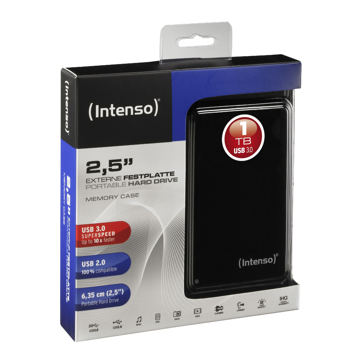 Intenso Memory Case 1TB Externe harde schijf Zwart, foto 2