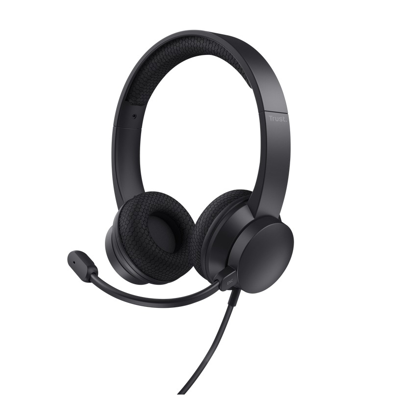 Trust Ayda ENC-headset voor pc (USB) Headset Zwart afbeelding