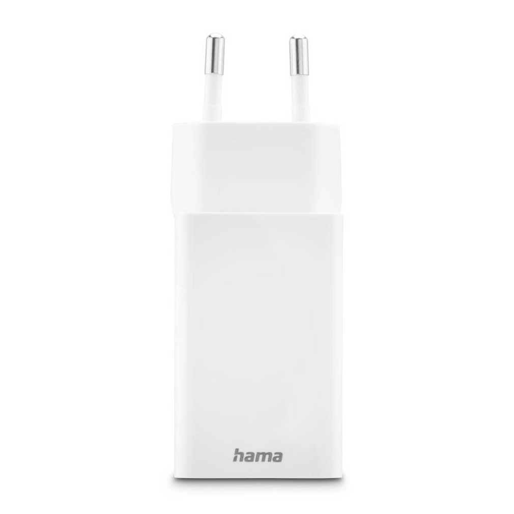 Hama Fast Charger 1x USB-C PD 1x USB-A QC Mini-Charger 45 W Oplader Wit, foto 3