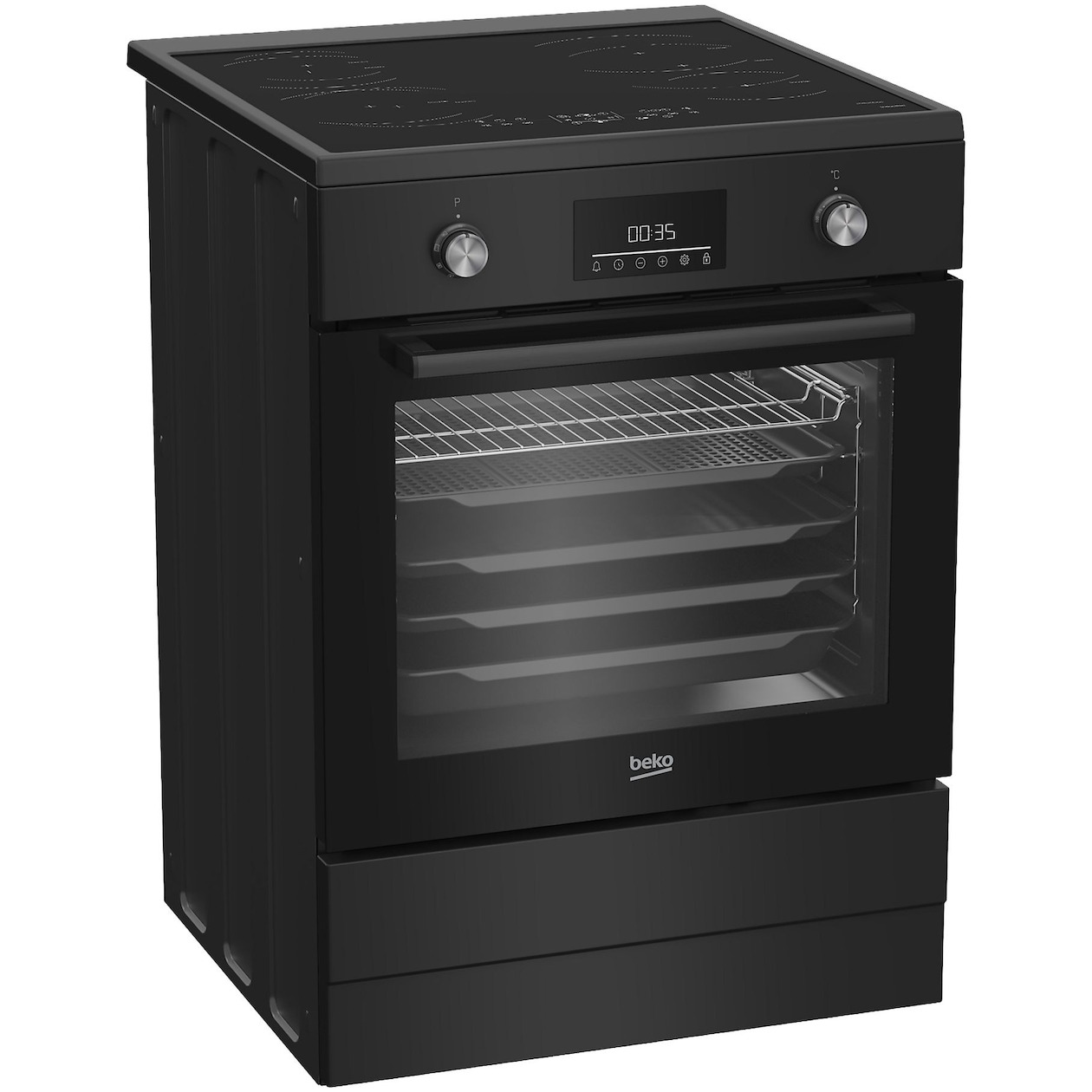 Beko FBMA6930GA Inductie fornuis Grijs, foto 3