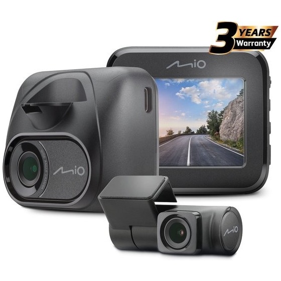 Mio MiVue C595WD Dual dash cam Full HD - WiFi - GPS - flitspalen Dashcam Zwart afbeelding