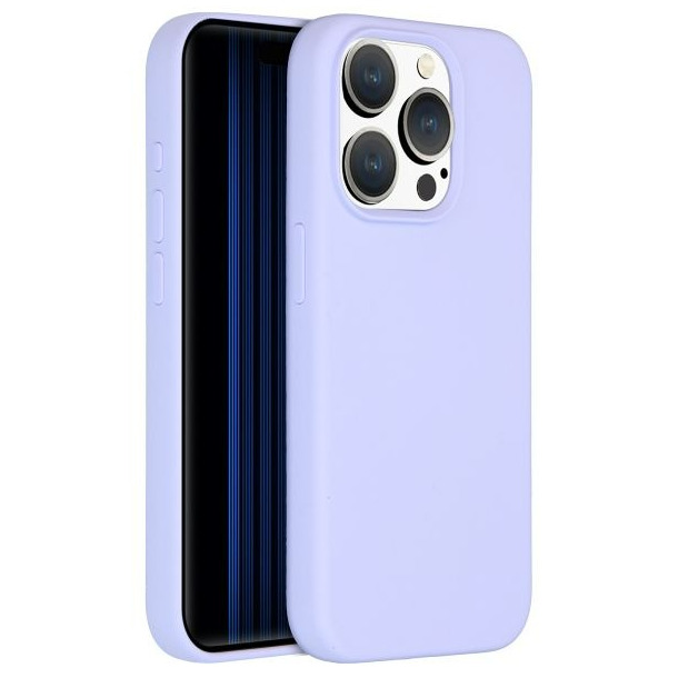 Accezz Liquid Silicone Backcover met MagSafe iPhone 15 Pro Telefoonhoesje Paars afbeelding