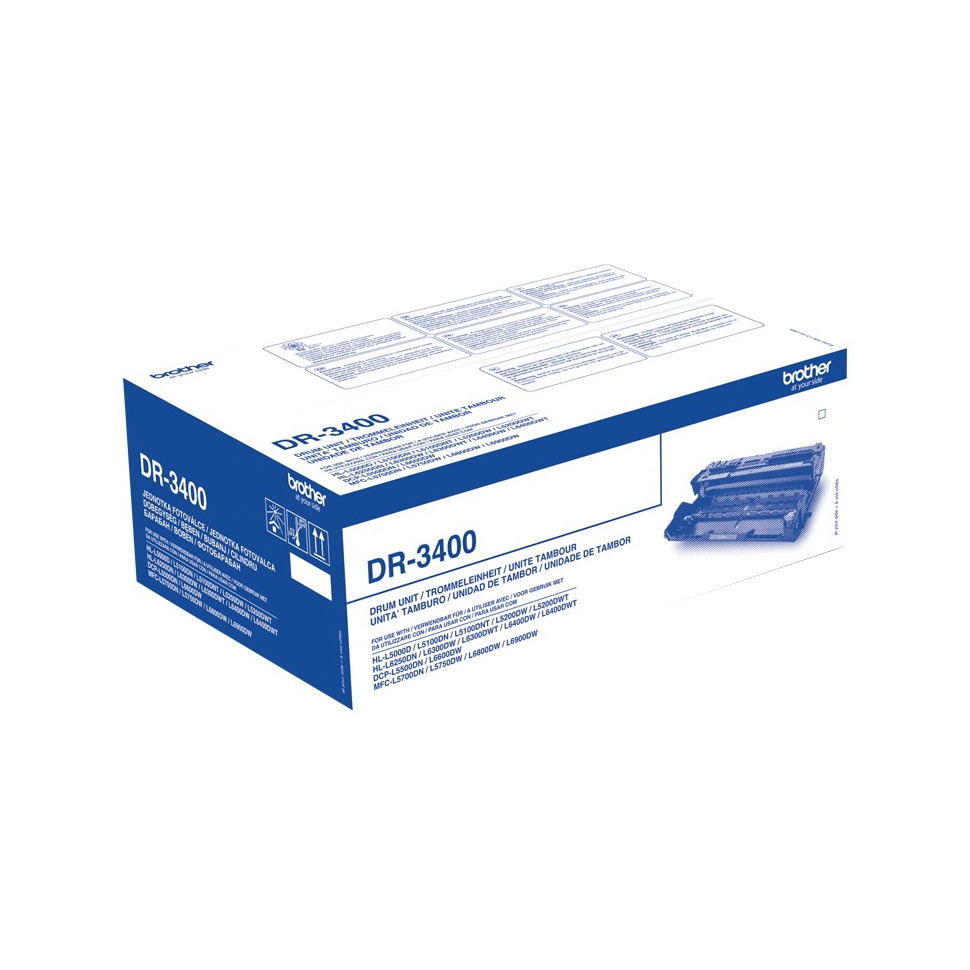 Brother DR-3400 printertrommel zwart, foto 3
