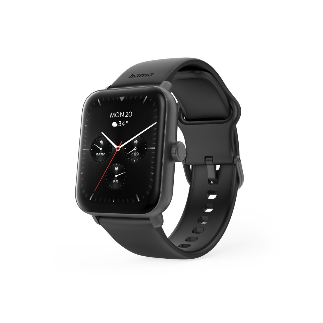 Hama Smartwatch 6010 Smartwatch Zwart afbeelding