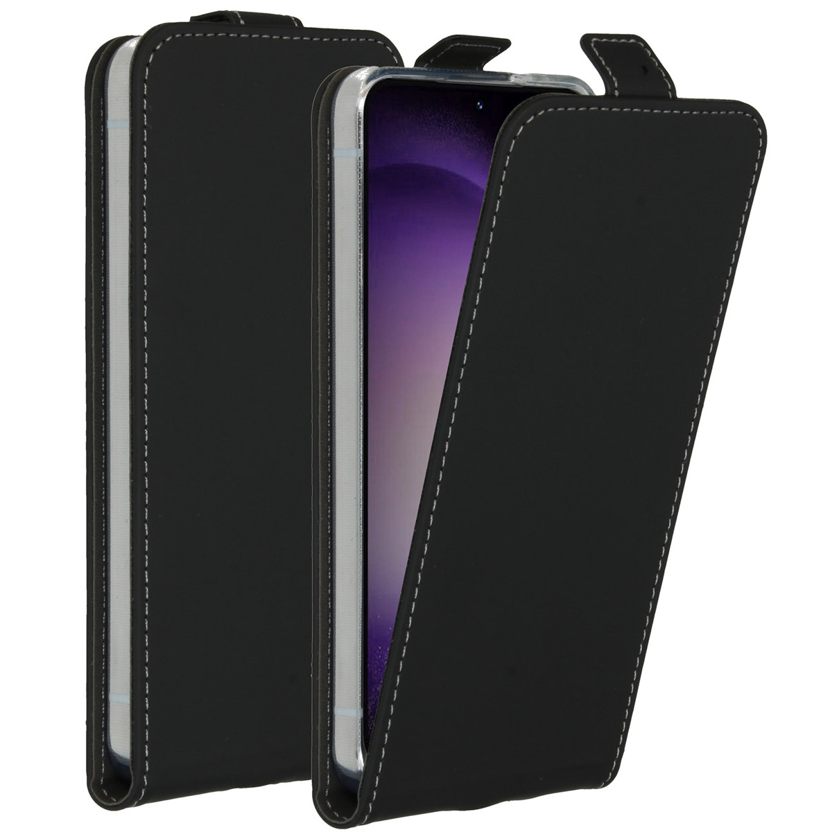 Accezz Flipcase Samsung Galaxy S24 Telefoonhoesje Zwart afbeelding